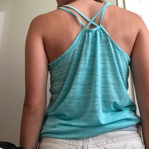 NIKE Dri Fit teal workout tank
